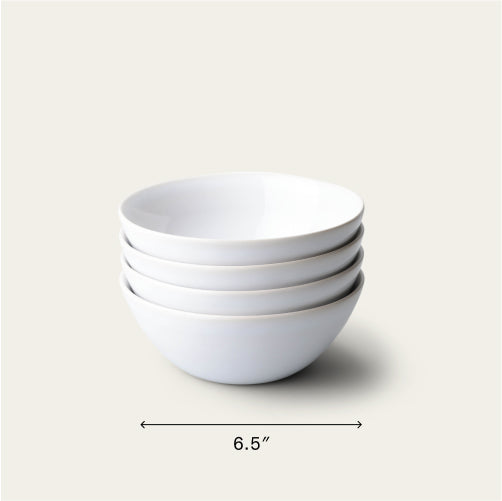 Breakfast bowls dinnerware by Fable Home, in a pearlwhite color. – #pearlwhite