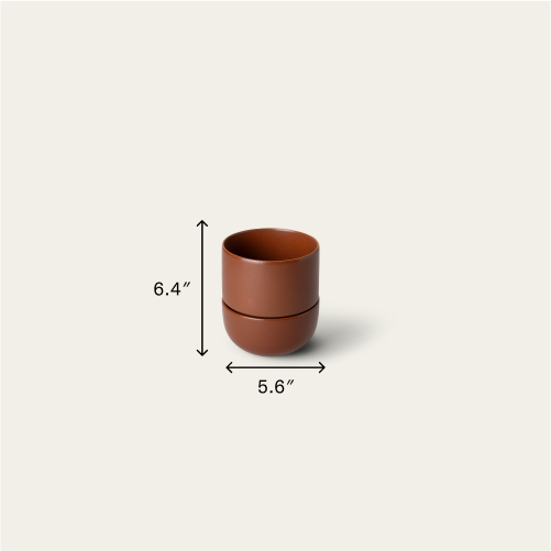 Small planter planters by Fable Home, in a small/burntsienna color. – #small/burntsienna