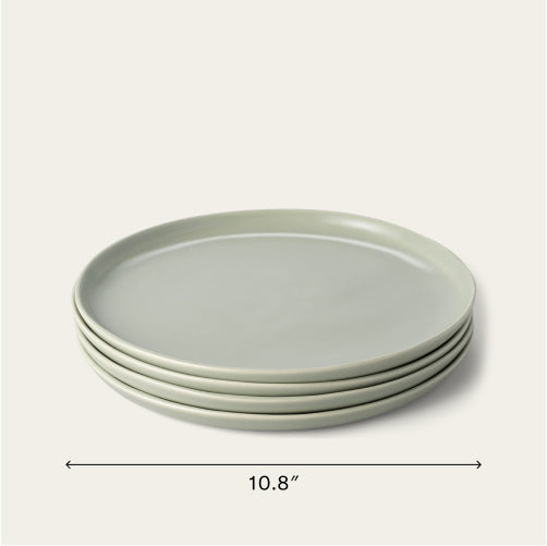 Dinner plates dinnerware by Fable Home, shown in a beachgrassgreen finish. – #beachgrassgreen