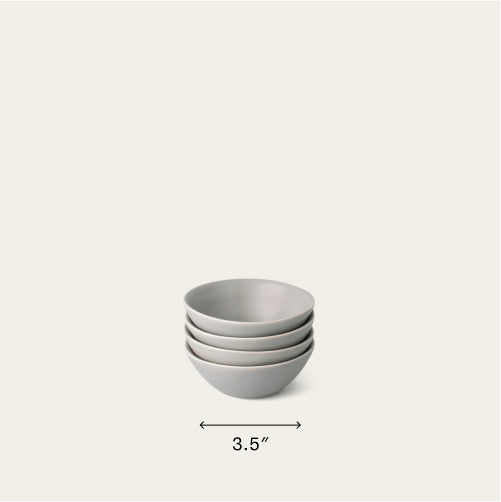Little bowls dinnerware by Fable Home, in a dovegray color. – #dovegray