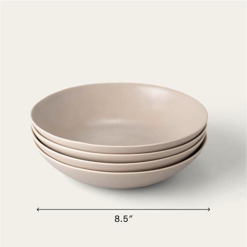 Pasta bowls dinnerware by Fable Home, in a deserttaupe color. – #deserttaupe