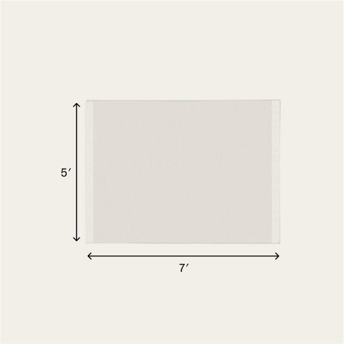 Wool Rug - Dune Gray / Medium - 5 x 7' / Without Mat