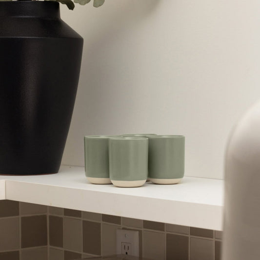 Cappuccino cups drinkware by Fable Home, in a speckledwhite color. – #speckledwhite