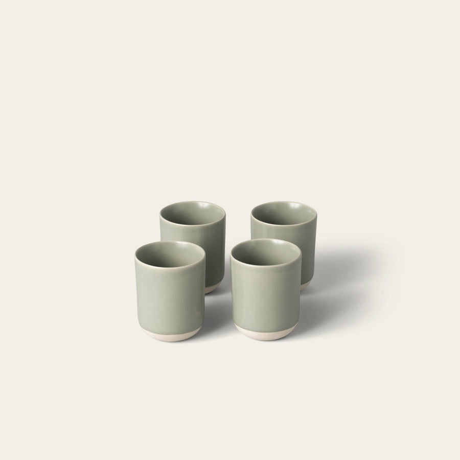 Cappuccino cups drinkware by Fable Home, in a beachgrassgreen color. – #beachgrassgreen