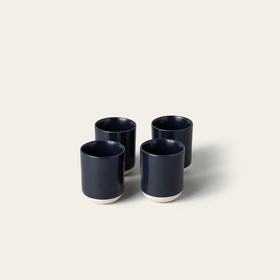 Cappuccino cups drinkware by Fable Home, in a midnightblue color. – #midnightblue