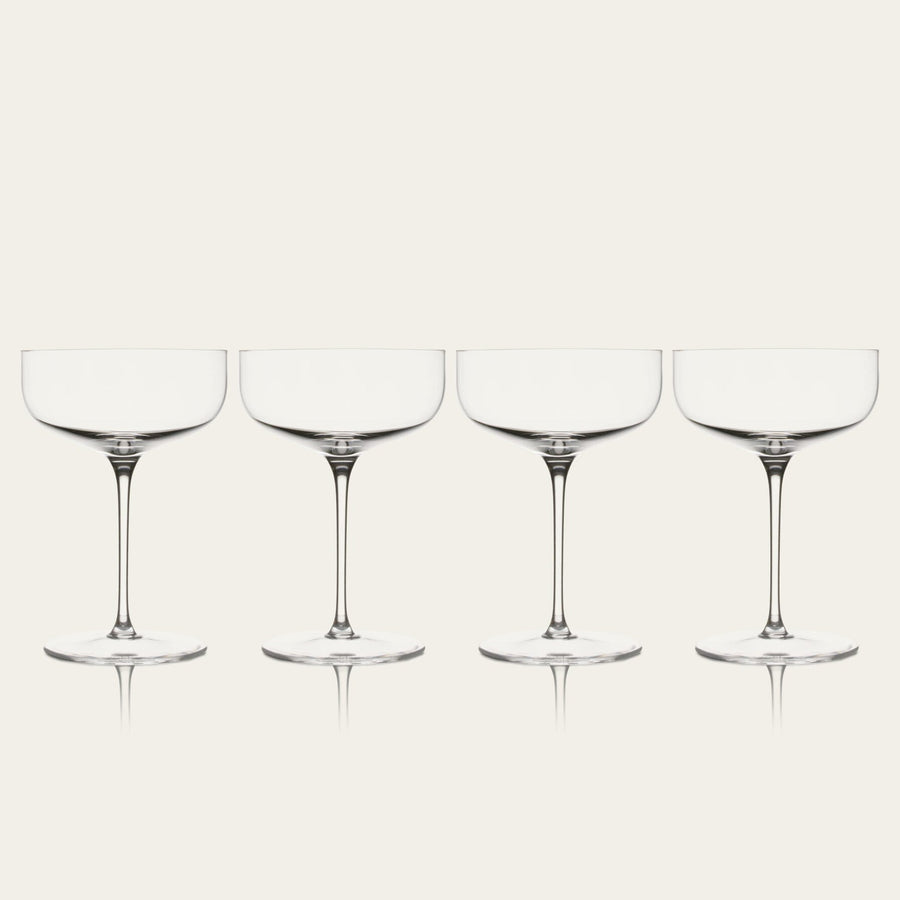 Coupe glasses pro glassware by Fable Home, in a clear color. – #clear