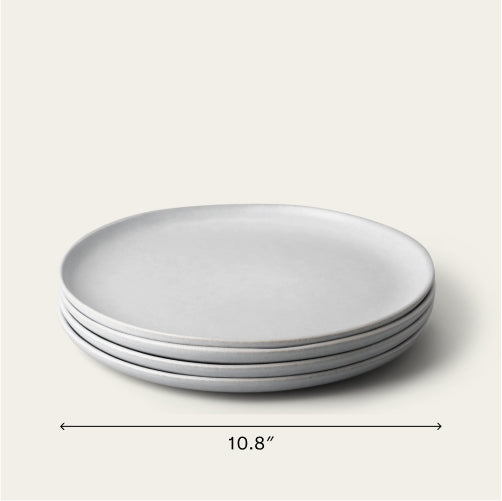 Dinner plates dinnerware by Fable Home, shown in a stoneblue finish. – #stoneblue