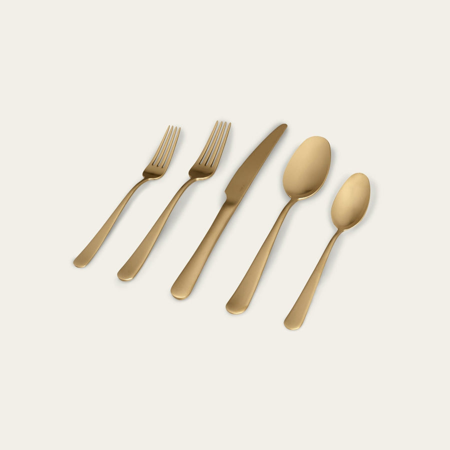 Flatware set flatware by Fable Home, in a mattegold color. – #mattegold