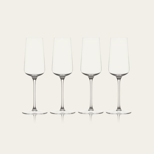 Flute glasses pro glassware by Fable Home, in a clear color. – #clear
