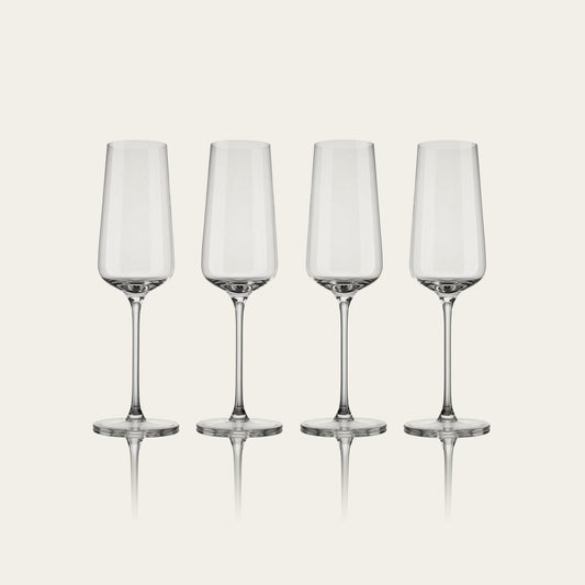Flute glasses glassware by Fable Home, in a clear color. – #clear