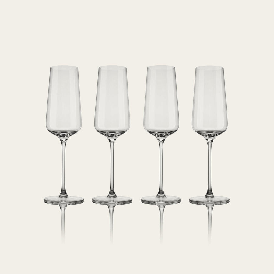 Flute glasses glassware by Fable Home, in a clear color. – #clear
