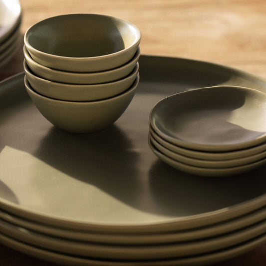Little bowls dinnerware by Fable Home, in a beachgrassgreen color. – #beachgrassgreen