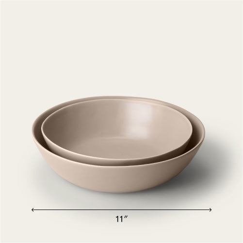 Low serving bowls serveware by Fable Home, in a deserttaupe color. – #deserttaupe