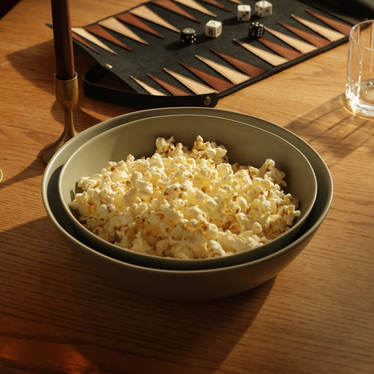 Low serving bowls serveware by Fable Home, in a dovegray color. – #dovegray