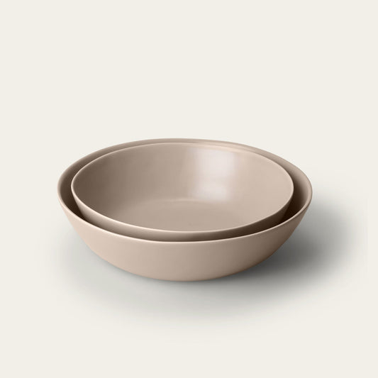 Low serving bowls serveware by Fable Home, in a deserttaupe color. – #deserttaupe