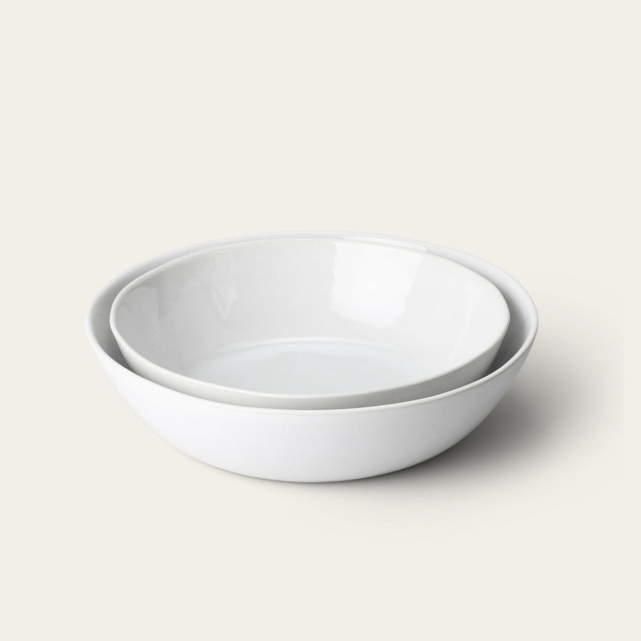 Low serving bowls serveware by Fable Home, in a pearlwhite color. – #pearlwhite