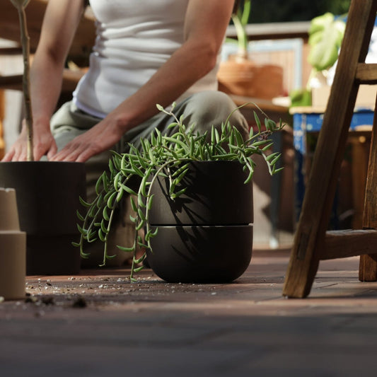 Medium planter planters by Fable Home, in a medium/granitegray color. – #medium/granitegray