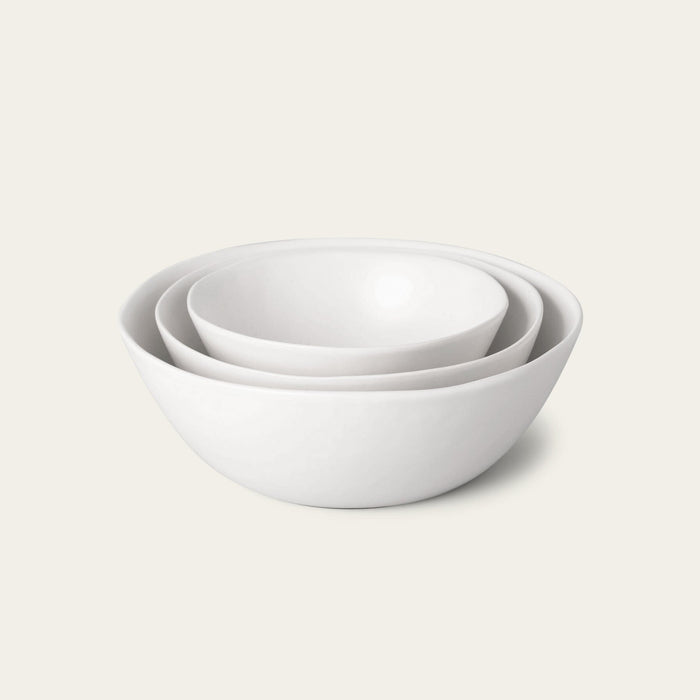 Nested serving bowls dinnerware by Fable Home, in a cloudwhite color. – #cloudwhite
