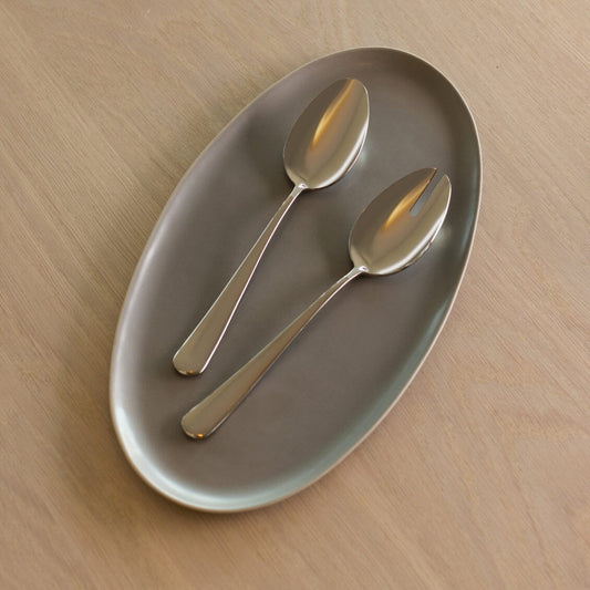 Oval serving platter dinnerware by Fable Home, in a dovegray color. – #dovegray