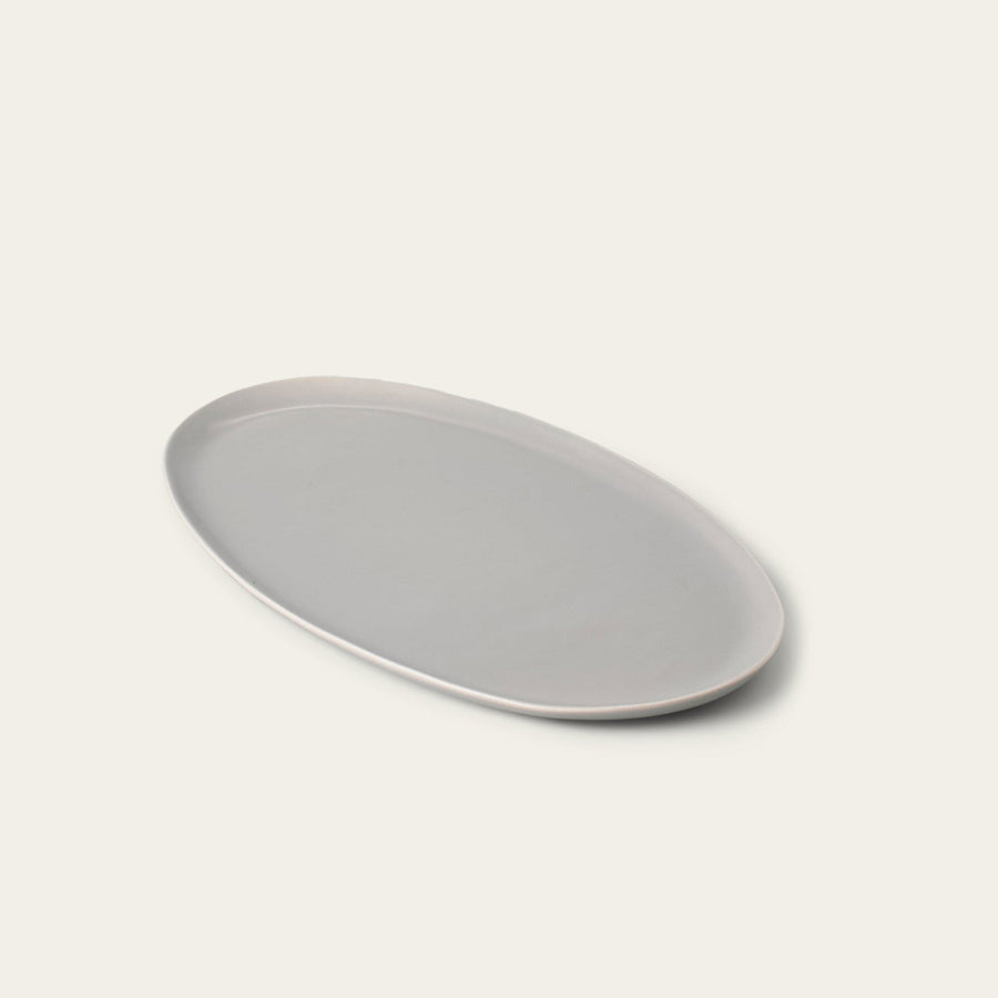 Oval serving platter dinnerware by Fable Home, in a dovegray color. – #dovegray
