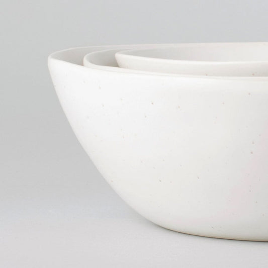 Serving ceramics set bundles by Fable Home, in a speckledwhite color. – #speckledwhite