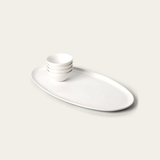 Serving platter set bundles by Fable Home, in a speckledwhite color. – #speckledwhite