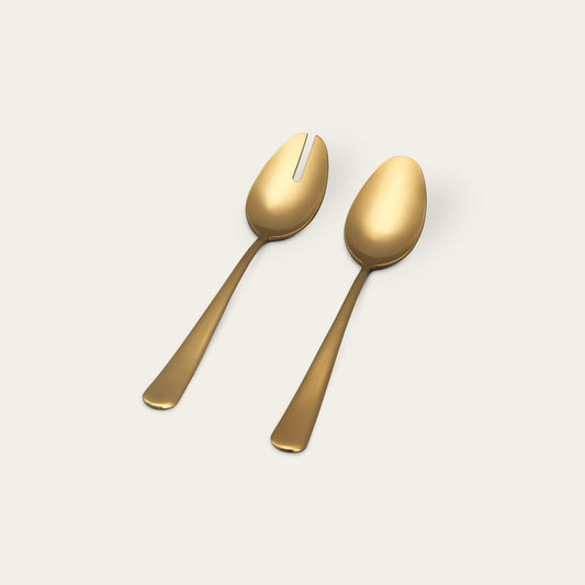 Serving spoons flatware by Fable Home, in a mattegold color. – #mattegold