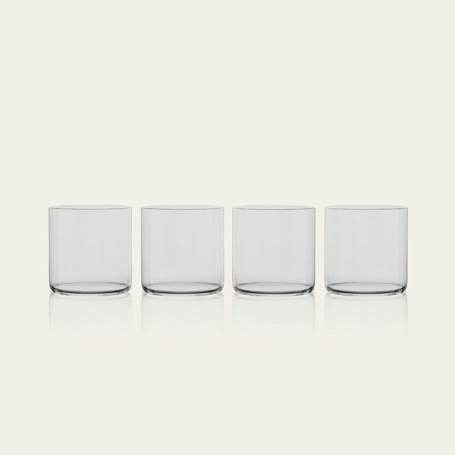 Short glasses pro glassware by Fable Home, in a smokegray color. – #smokegray