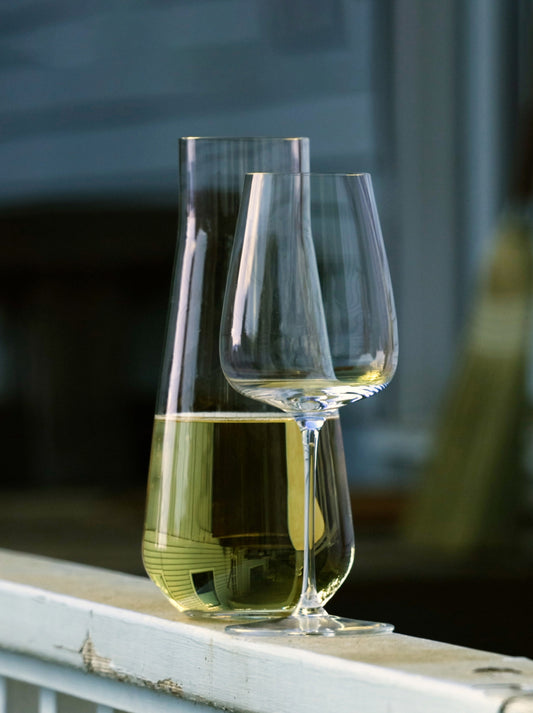 Carafe with wine glass