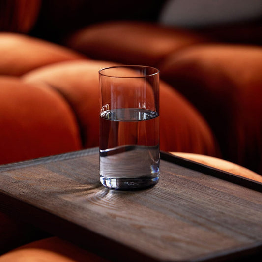 Tall glasses pro glassware by Fable Home, in a smokegray color. – #smokegray