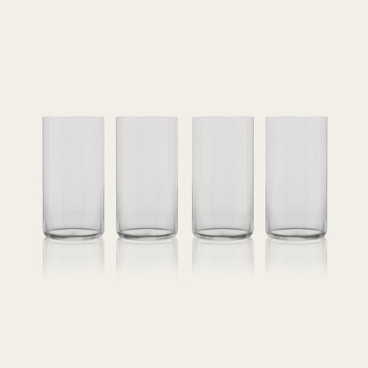 Tall glasses pro glassware by Fable Home, in a smokegray color. – #smokegray