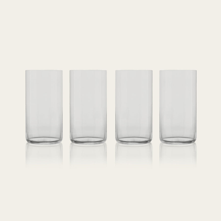 Tall glasses pro glassware by Fable Home, in a smokegray color. – #smokegray