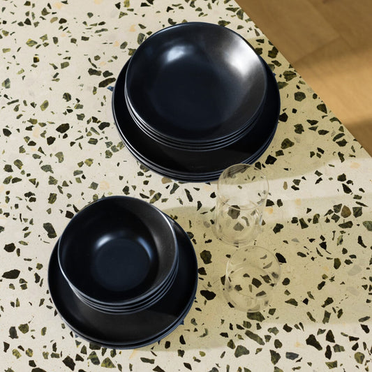 Breakfast bowls dinnerware by Fable Home, in a midnightblue color. – #midnightblue