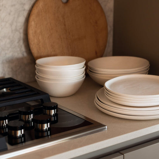 Breakfast bowls dinnerware by Fable Home, in a speckledwhite color. – #speckledwhite