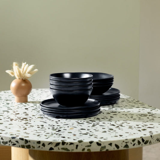 Breakfast bowls dinnerware by Fable Home, in a midnightblue color. – #midnightblue