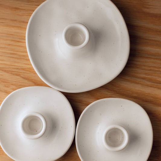 Candle holders decor by Fable Home, in a small/speckledwhite color. – #small/speckledwhite
