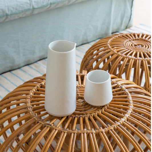Carafe drinkware by Fable Home, in a speckledwhite color. – #speckledwhite