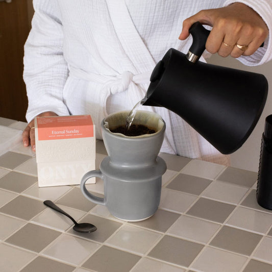Coffee dripper drinkware by Fable Home, in a dovegray color. – #dovegray