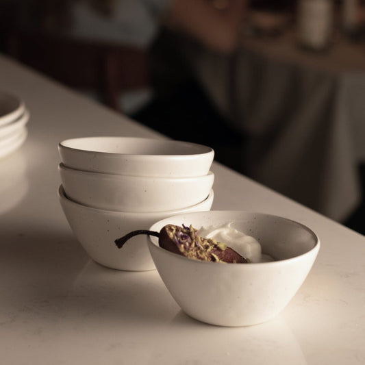 Dessert bowls dinnerware by Fable Home, in a dovegray color. – #dovegray