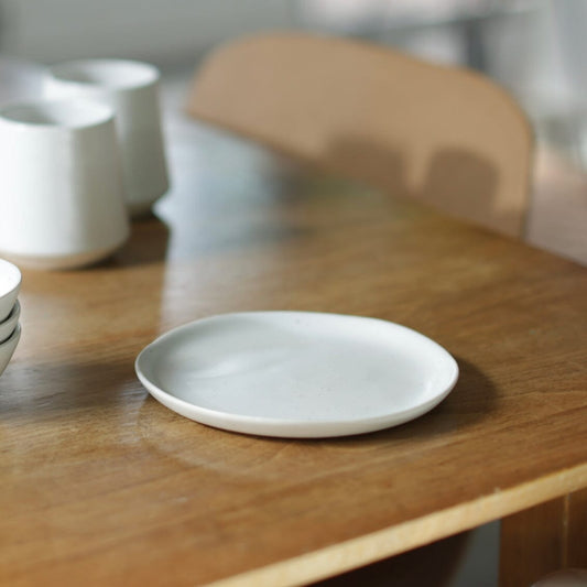 Dessert plates dinnerware by Fable Home, in a speckledwhite color. – #speckledwhite