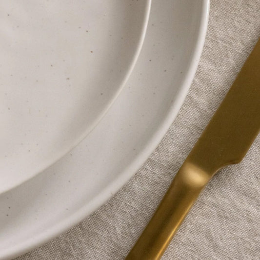Dinner plates dinnerware by Fable Home, in a speckledwhite color. – #speckledwhite
