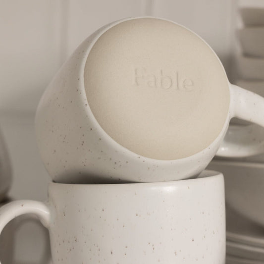 Mugs dinnerware by Fable Home, in a speckledwhite color. – #speckledwhite