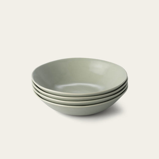 Pasta bowls dinnerware by Fable Home, in a beachgrassgreen color. – #beachgrassgreen