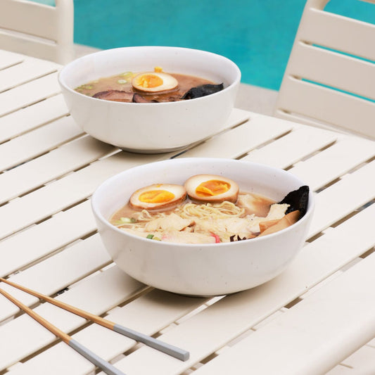 Ramen bowls dinnerware by Fable Home, in a speckledwhite color. – #speckledwhite