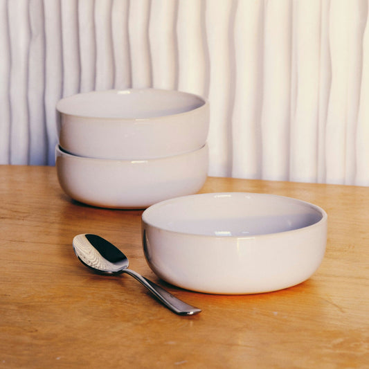 Cereal Bowls by Fable Home, featured in a pearlwhite finish. – #pearlwhite