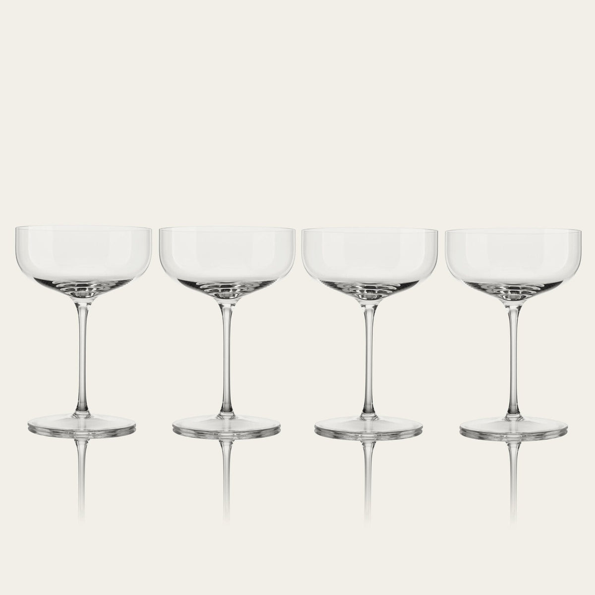 Coupe glasses glassware by Fable Home, in a clear color.