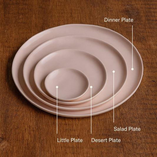 Dessert plates dinnerware by Fable Home, in a speckledwhite color. – #speckledwhite