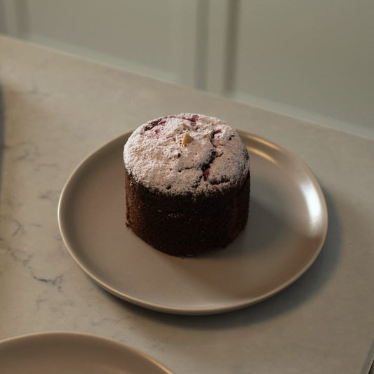 Dessert plates dinnerware by Fable Home, shown in a deserttaupe finish. – #deserttaupe