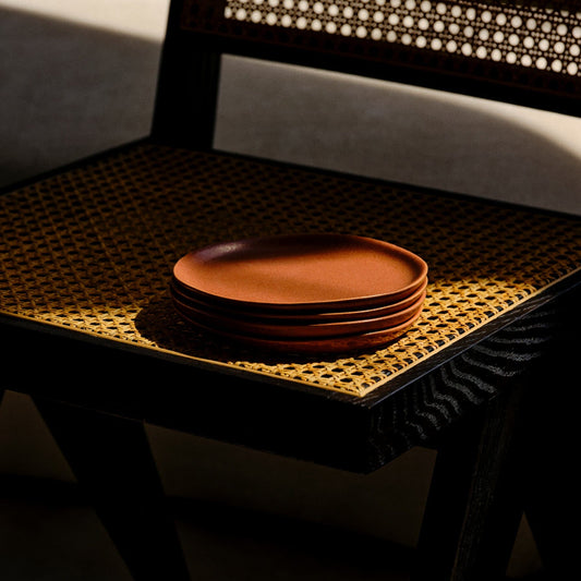 Dessert Plates by Fable Home, featured in a canyonclay finish. – #canyonclay
