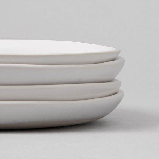 Dinner plates dinnerware by Fable Home, shown in a cloudwhite finish. – #cloudwhite